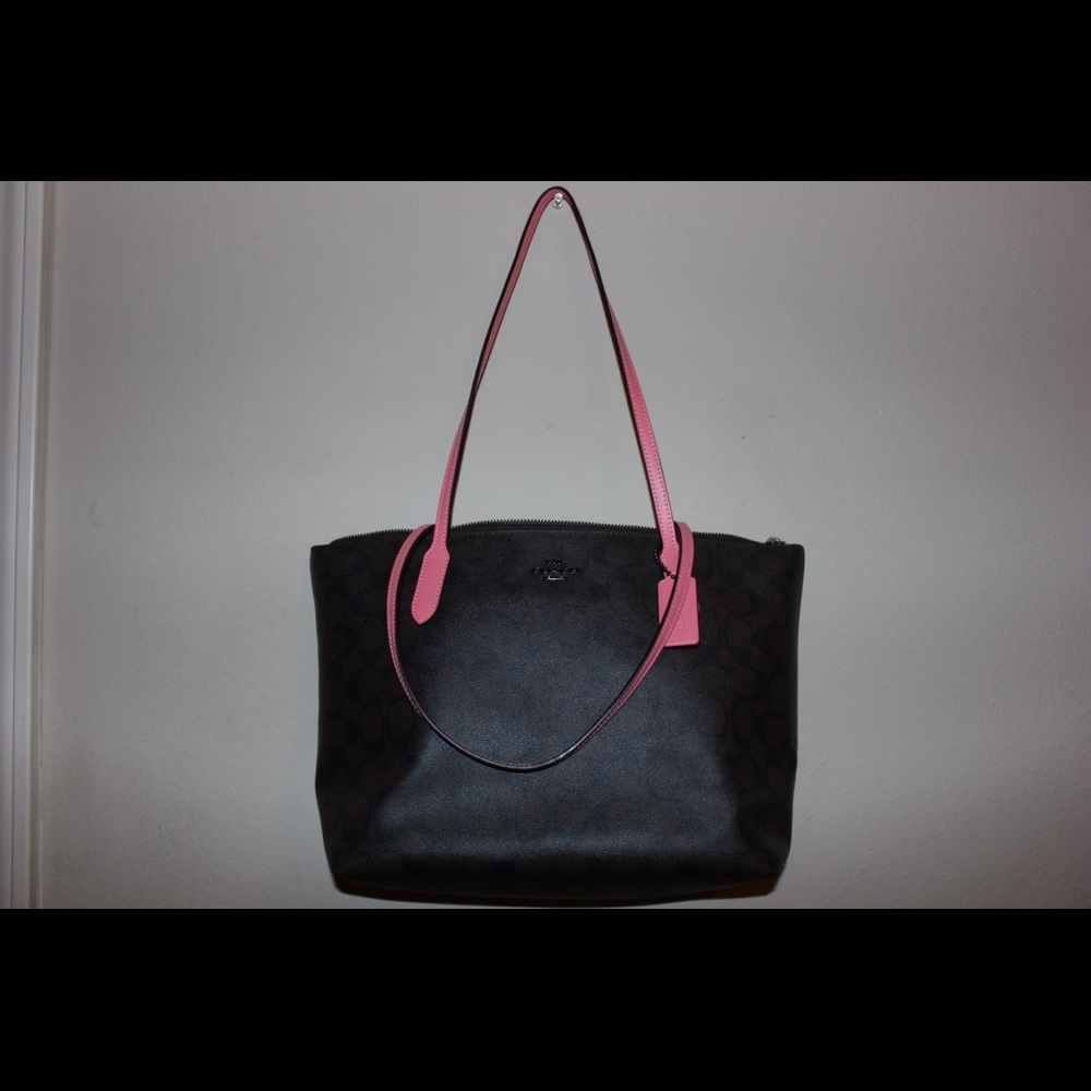 Brown and Pink Coach purse - Picture 8 of 8
